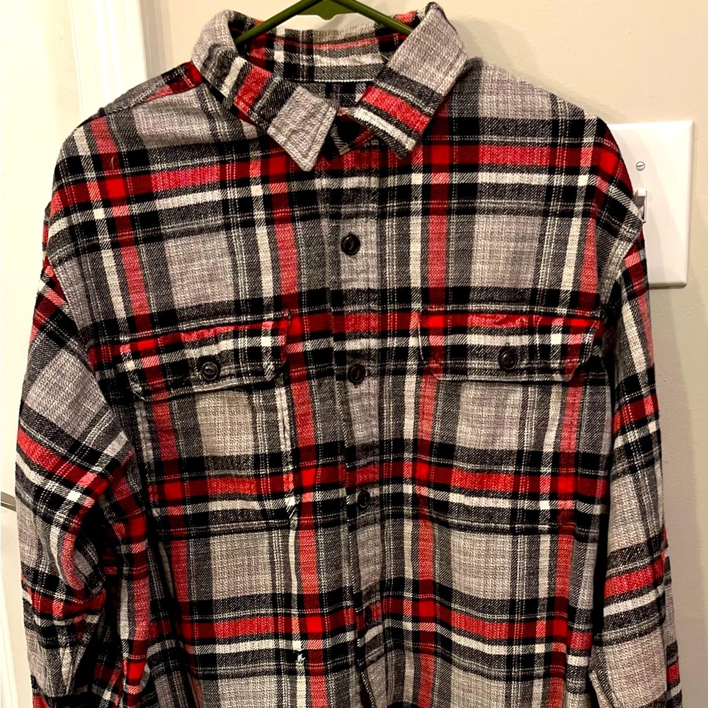 RedHead Form Fit Flannel Button Down XL or L Extremely Comfortable Real Quality